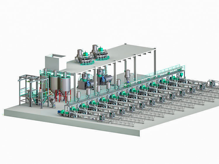 automated pvc raw material handling and mixing
