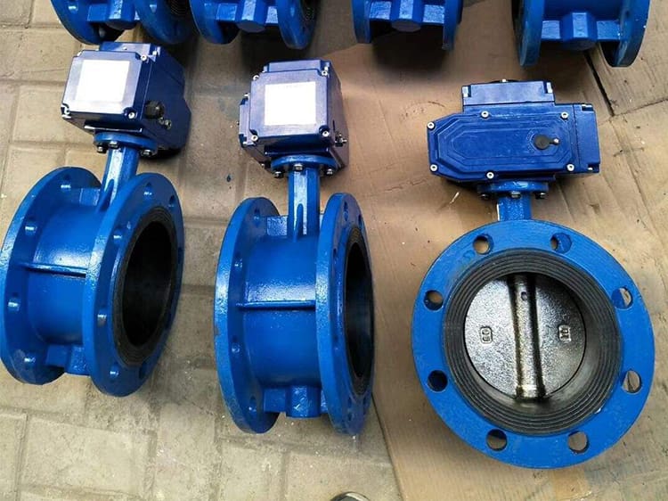 electric flanged butterfly valve