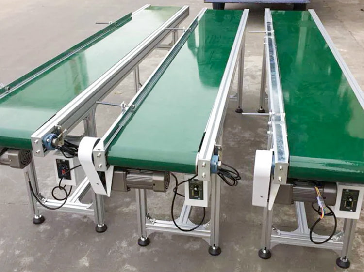 horizontal conveyor belt system