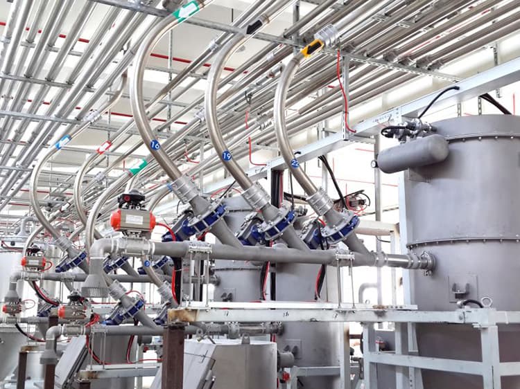 multi-component suction weighing system