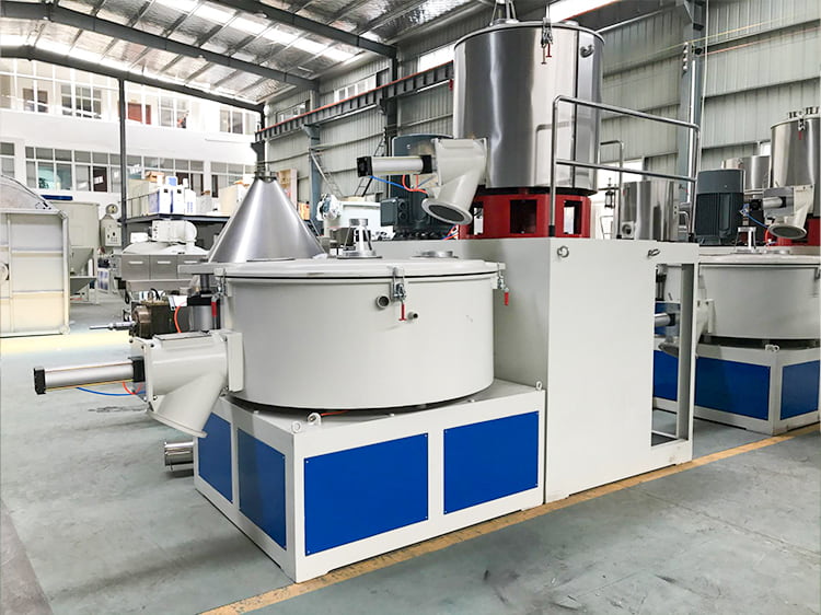 What materials can be mixed in an SRL-Z vertical mixer