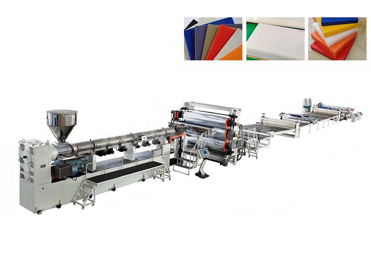 PP PE ABS PVDF PVC Thick Plate Extrusion Line